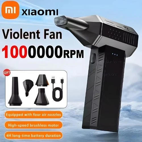 130000RPM Led Electric Air Duster 3 Speeds Dust Blower for Computer Keyboard Car - Image 3 of 4