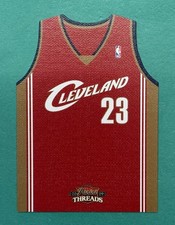 2009-10 PANINI THREADS LEBRON JAMES TEAM AWAY JERSEY DIE CUT SP PARALLEL CAVS