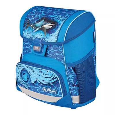4008110346038 Tornister Loop Blue Shark Herlitz