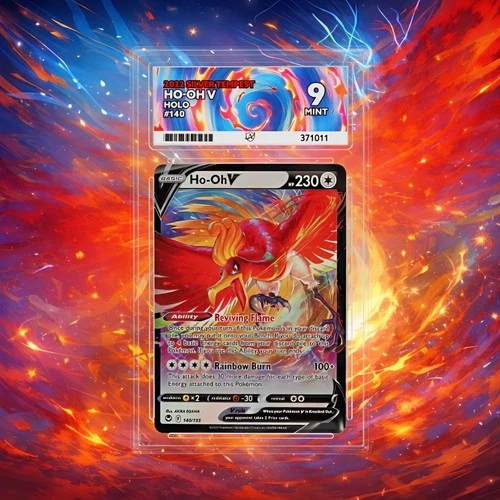 Ho-Oh V 140/195 Pokemon - 2022 Silver Tempest Holo - Ace 9