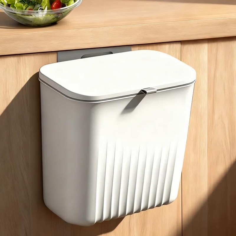 8L Kitchen Bin Hanging Compost Bin Dustbin Wall Mounted Compost