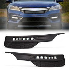 For 2016-2017 Honda Accord 2 Door Coupe Led Fog Lights Bumper Lamps Wwiring Kit