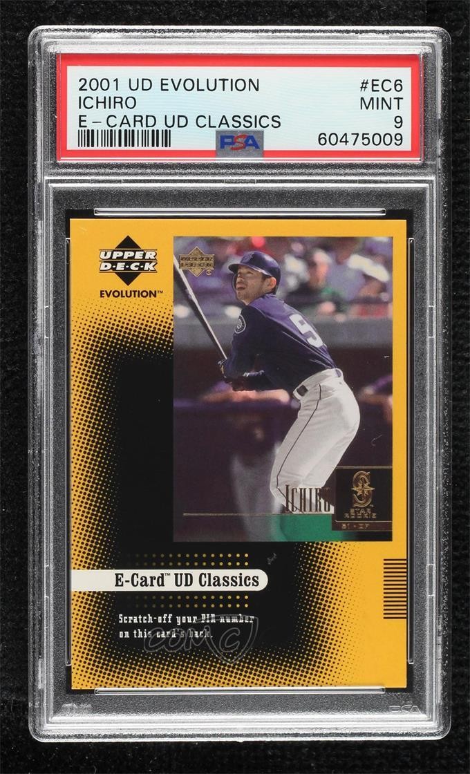 2001 Upper Deck Evolution E-Card Classics Ichiro Suzuki #EC6 PSA 9 MINT HOF 0ji1