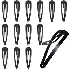 30 Pcs Snap Hair Clips, 3.1 Inch Big Size Barrettes Women No Slip Metal Snap Hai