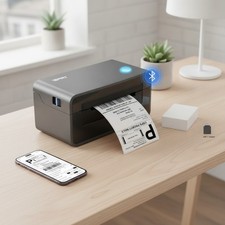 High-Speed Thermal Shipping Label Printer 4x6 - Ink-Free Wireless Connectivity