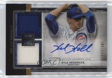 2020 Museum Collection Signature Swatch Dual Relics Kyle Hendricks Auto 06bg