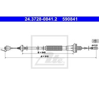 ATE Kupplungszug Kupplungsseil Passend FüR Peugeot 206 CC 2D 2A C 2E K