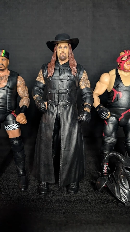 Lot Of 3 Mattel WWE Elite Legends Big Van Vader, The Undertaker, Kama Mustafa - Image 3 of 4