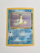 Lapras 10/62 Fossil Rare Holo Pokemon Card WOTC 1999 - Light Play