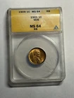 1909-VDB Lincoln Wheat Cent ANACS MS64 RB