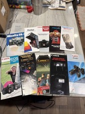 Vintage Canon Camera Brochures and Manual Lot