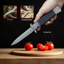 Portable Folding Knife Multi-Purpose Stainless Steel Tactical with High Hardness
