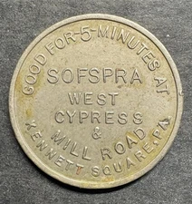 Kennett Square Pa. Sofspra West Cypress & Millroad Good For 5 Minute Rare