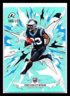 2025 Topps Resurgence TREVOR ETIENNE Teal Wave #114 RC /250 Carolina Panthers