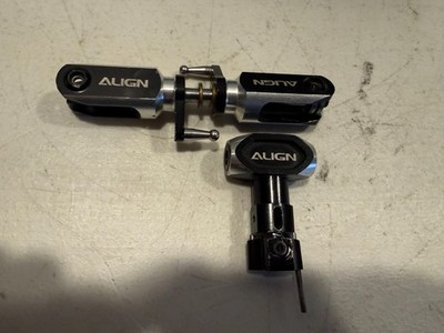Align T-Rex RC Helicopter Aluminum Tail Rotor Hub & Blade Grips Assembly Set