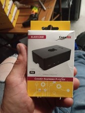 CanaKit Raspberry Pi 4 Small Form Factor Case Black Plastic Removable Lid