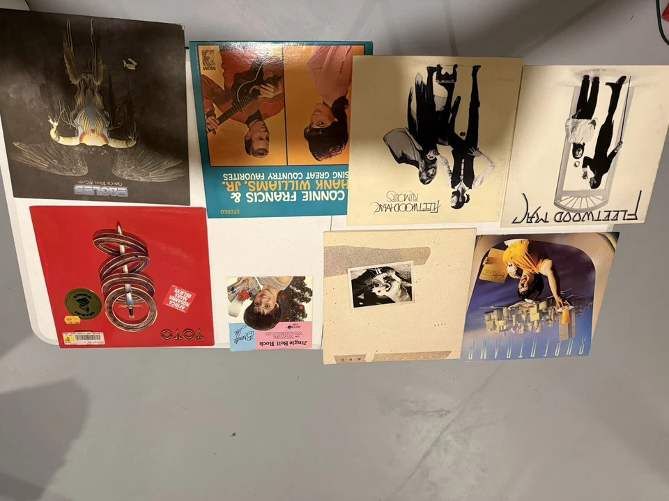 Lot Of 19 Rock Vintage Vinyl Records Black Sabbath Toto Boston Eagles Elvis Mac - Image 3 of 4