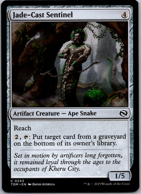 Jade-Cast Sentinel Tarkir: Dragonstorm NM Normal