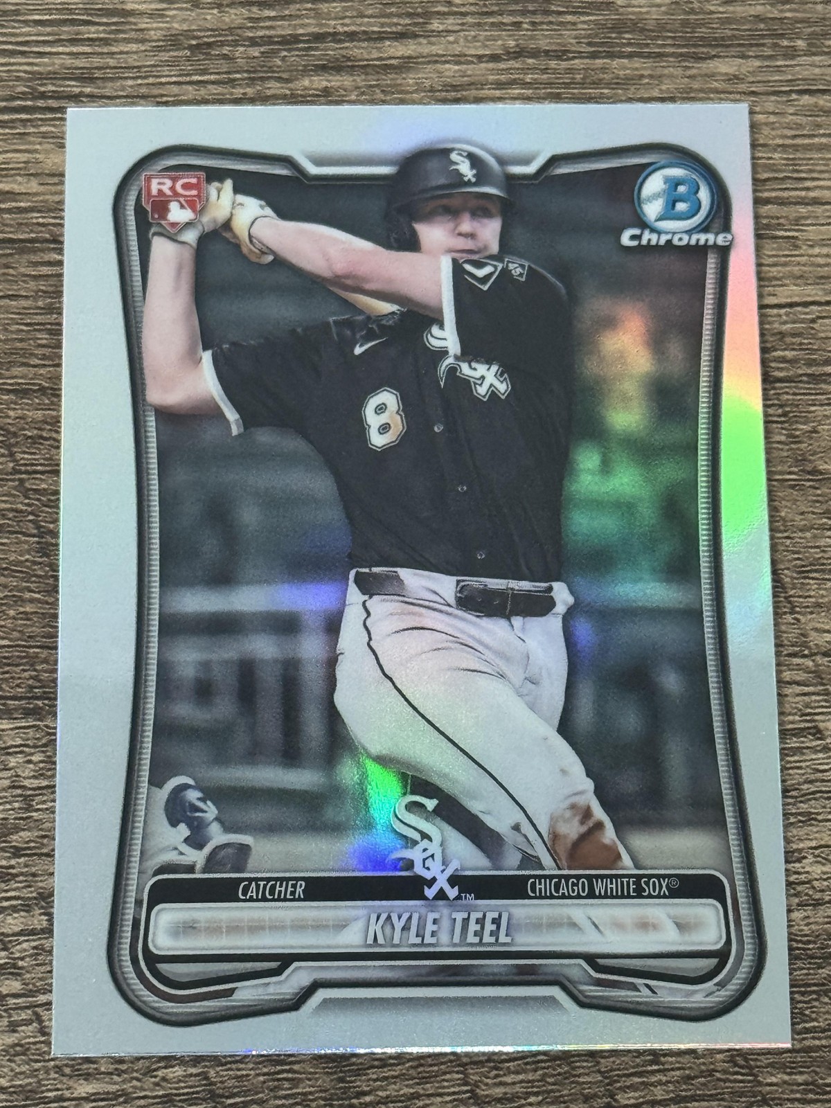 2026 Bowman #19 Kyle Teel Rookie Red RC Logo White Sox