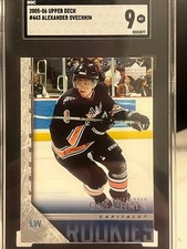 2005-06 Upper Deck - Young Guns Alex Ovechkin #443 (RC) Capitals SGC 9