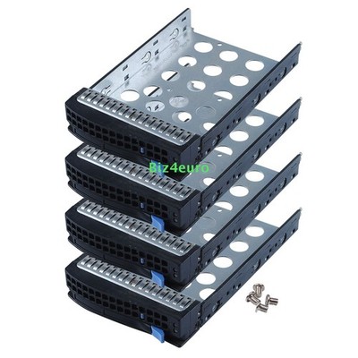 4 Stück For Supermicro 3.5'' LFF SAS SATA Hard Drive Tray Caddy 01-SC93301