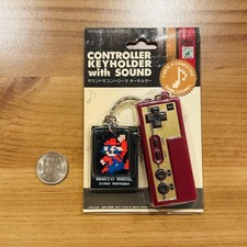 Super Mario Sound Famicom Controller Keychain, Unused, Rare Nintendo Collectibl