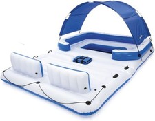 Bestway Tropical Breeze II Inflatable 6-Person Floating Island Lounge Raft