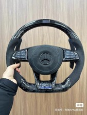 Mercedes AMG Carbon & Alcantara Fibre LED Lights Steering Wheel