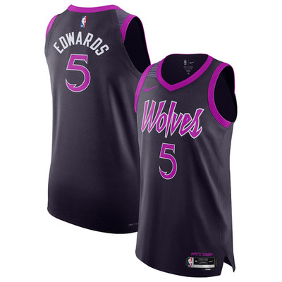 Anthony Edwards Minnesota Timberwolves Nike Jersey Authentic City Edition Prince