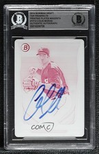 BAS 2014 Bowman Draft Printing Plate Magenta 1/1 Colin Moran BGS Authentic ow6