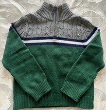 Boys 4/5 IZOD Stripe Cable Knit 1/4-Zip Sweater