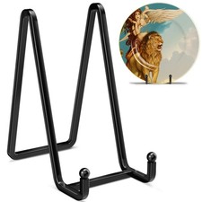 6 Inch Metal Square Picture Frame Easel Stands for Plates, Photos, 6