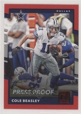 2017 Panini Donruss Press Proof Red Cole Beasley #175 0r5