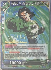 Android 17, Protector of Wildlife - Malicious Machinations Pre-Release Cards