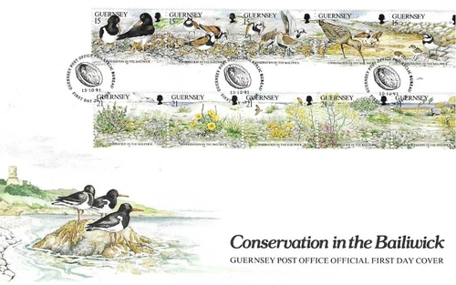 Guernsey Comm/FDC - Conservation in the Bailiwick - Guernsey -  1991  (GUE225)
