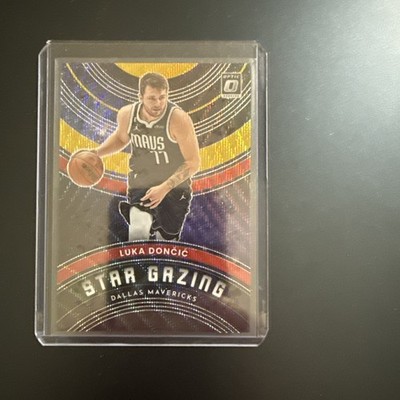 Luka Doncic 2022-23 Donruss Optic Star Gazing #6 Red And Gold /99 short print!