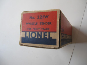 LIONEL 221W TENDER BOX