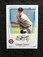 SAMMY SOLIS 2011 Bowman #BP106 Washington Nationals (Buy 10 get 10 Free)