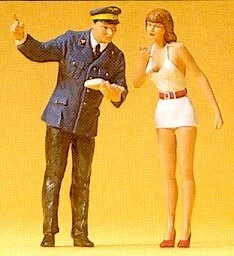 Preiser 45001 G Scale Girl & Station Clerk - Image 2 of 3