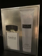 Perry Ellis Platinum Label Cologne and Shower Gel Set FREE SHIPPING NEW SEALED