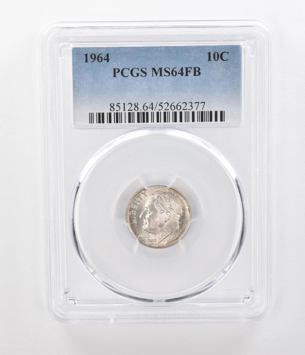 MS 64 Graded 1964 Roosevelt Dimes (1946-Now) for sale | eBay