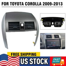 Center Dash Ac Outlet Air Vent Panel W Strip Trim For Toyota Corolla 2009-2013