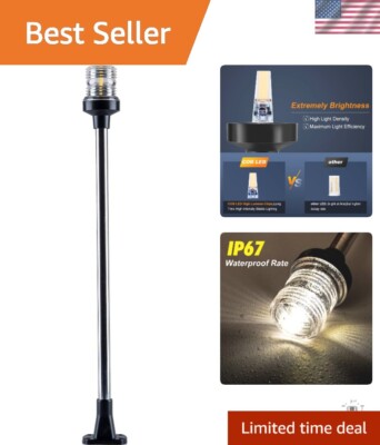 High Visibility 24'' Waterproof LED Stern Light - Marine Grade & Energy Efficient