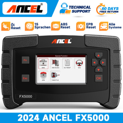 KFZ OBD2 Diagnosegerät Alle System EPB ABS OIL Fehlerauslesegerät ANCEL FX5000