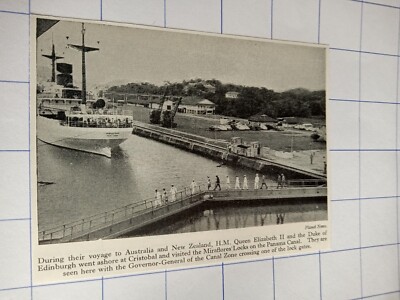 Duke of Edinburgh Queen Elizabeth crystobal Miraflores locks Panama canal