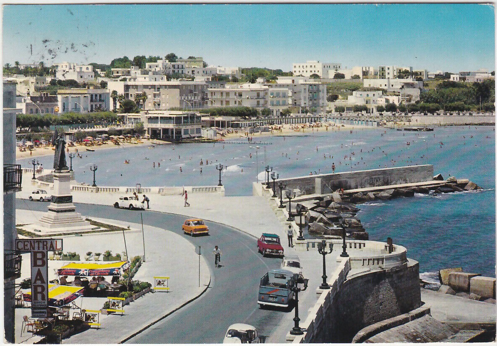 OTRANTO - LECCE - IL MOLO ED IL LIDO - VIAGG. 1974 -35898-