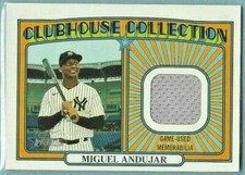 Miguel Andujar 2021 Topps Heritage Clubhouse Collection Relic Yankees