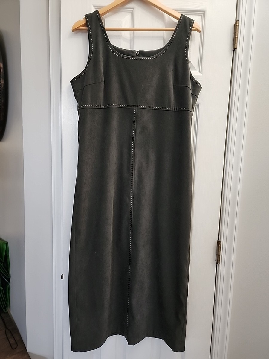 olive green jumper dress Sage green jumper-final sale – JanieLanie main image 0