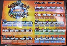 Skylanders GIANTS Game Poster Figure Checklist 15" x 21" BRAND NEW