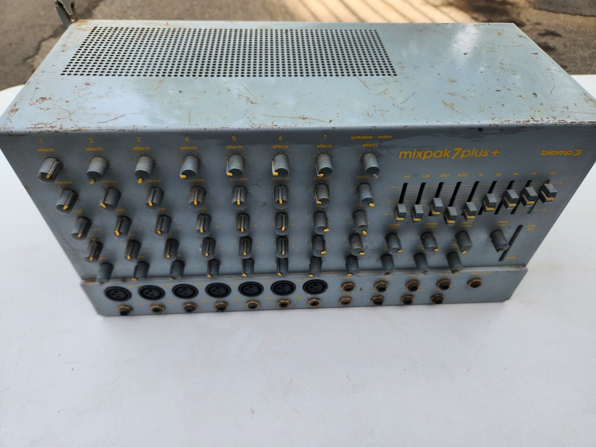 Biamp MixPak 7 Plus Multi-Channel Powered Mixer Untested Read | eBay